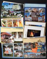 300 db MODERN magyarországi színes retró város képeslap, érdekesebb lapokkal (1960-2000) / 300 modern Hungarian retro coloured town postcards