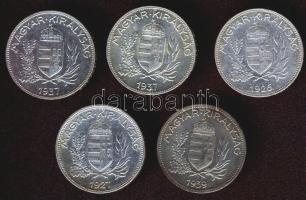 1926-39. 1P Ag (5x) T:2,3