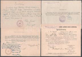 1916-1949 8 db vegyes igazoló okmány