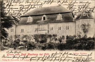 1904 Terme Dobrna, Bad Neuhaus bei Cilli (Celje); Schloss Neuhaus / castle. Verlag M. Pirtovschek (EB)