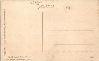 Brestanica, Rajhenburg, Reichenburg in der Steiermark; general view, castle. Leopold Rainhofen 1911....
