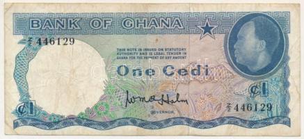 Ghána DN(1965) 1C "Z/2 446129" T:F Ghana ND(1965) 1 Cedi "Z/2 446129" C:F Krause P#5a