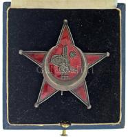 Oszmán Birodalom 1915. "Oszmán Háborús Emlékérem (Gallipoli Csillag)" zománcozott Ni bevonatú réz kitüntetés, függőleges tűvel, "V. MAYER'S SÖHNE" tokban (55mm) T:AU,XF Ottoman Empire 1915. "Ottoman War Medal (Gallipoli Star" Ni plated brass decoration, enamelled, with vertical pin, in "V. MAYER'S SÖHNE" case (55mm) C:AU,XF