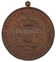 Franciaország ~1900. "Francia Önkormányzatok Nemzeti Lövészeti Társaságának kitüntető emlékérme...