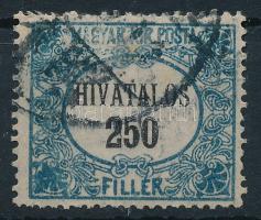 1921/1924 Hivatalos 250f túlfestékezett és átszivárgó nyomattal
