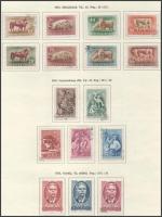 1951 Pecsételt sorok + 80 éves a magyar bélyeg blokk sor (MBK 1202-1291) albumlapokon (min. 53.850)
