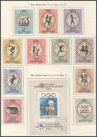 1959-1962 Pecsételt sorok (MBK 1689-1894) albumlapokon (min. 30.890)
