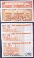 Peru 1976. 10S (2x) + 1987. 50I (3x) T:I
