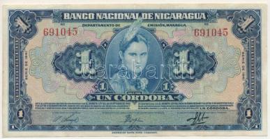 Nicaragua 1941. 1C "691045" T:F szép papír Nicaragua 1941. 1 Córdoba "691045" C:F fine paper Krause P#90a