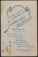 1915 Liebrich Gyula nevű úr dedikált fotója, kabinetfotó a Joánovics testvérek kolozsvári műterméből...