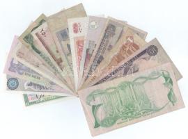 13db-os vegyes külföldi bankjegy tétel, benne javarészben afrikai + ázsiai bankjegyekkel (Ghána, Szu...