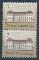 1991 Kastélyok IV. pár fényes képoldallal, matt gumival, 12 : 11 1/2 fogazással (8.000)