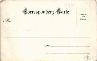 Bled, Veldes; C. Jurischek Kunstverlag Art Nouveau, floral, litho (cut)