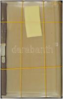 2db-os bankjegy tartó album, műbőr hátsó borítással fekete és kék színben, összesen 76db osztatlan műanyag lappal T:használt, besárgult lapok, javarészben felvannak címkézve különböző országok neveivel