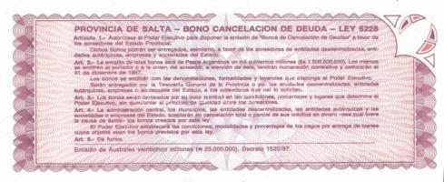 Argentína 6 klf db modern bankjegy T:I