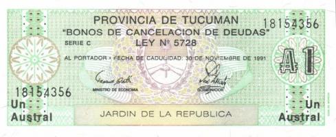 Argentína 6 klf db modern bankjegy T:I