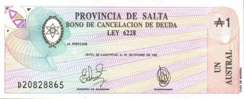 Argentína 6 klf db modern bankjegy T:I