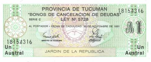 Argentína 6 klf db modern bankjegy T:I