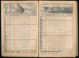 1916 Tolnai: A világháború naptára az 1916-os évre 64 p. képekkel, címkép hiányzik a borítóról