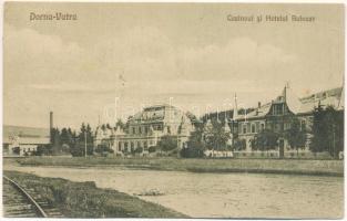 1924 Vatra Dornei, Dornavátra, Bad Dorna-Watra (Bukovina); Casinoul si Hotelul Balnear. Verlag Warenhaus Schaffer / casino, hotel (EB)