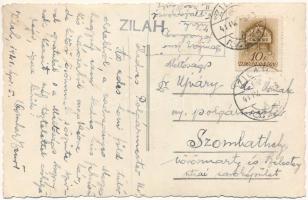 1941 Zilah, Zalau; mozaiklap. A képeslap címzettje dr Ujváry Ede, Szombathely polgármestere 1931-194...