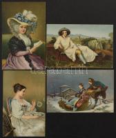 42 db nagyrészt használatlan Stengel művészeti lap ritkábbakkal