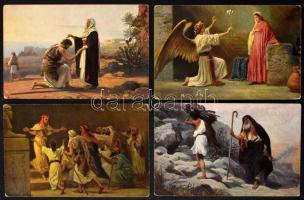 62 db használatlan művészeti lap a Szentírás sorozatokból