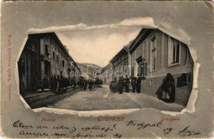 1904 Oravica, Oravita; Fő utca. Feldmann Ignác kiadása / Hauptgasse / main street. Art Nouveau (worn corners)