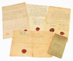 cca 1808-1920 Vegyes okirat tétel.