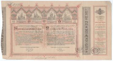 Budapest 1886. "Egyházi Műemléki Alap" Sorsjegykölcsöne 5Ft-ról a budapest-lipótvárosi bazilika kiépítésére s egyházi műemlékek fenntartására (2x), az egyiknek levágva a nyeremény szelvénye + 2xklf nyeremény szelvény + Budapest 1904. "Erzsébet királyné Sanatorium Sorsjegykölcsön" sorsjegye 5K értékben, magyar és német nyelven, szárazpecséttel + 1942. "A Magyar Királyság 3%-kal kamatozó törlesztéses államadóssága" kötvény 100P-ről, szárazpecséttel és szelvényekkel (2db hiányzik) + 1949. "A Magyar Amerikai Bank Részvésztársaság" 25db szelvénye T:F, pici anyaghiány