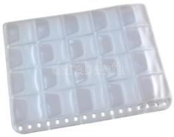 20db kisalakú érmeberakó lap, laponként húsz, összesen 400 férőhellyel, új állapotban