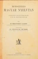 2 darab iskolai tankönyv. Dr. Váczy János: A magyar irodalom történetete 1902. Dr. Bilinszky Lajos: ...