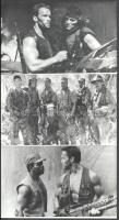Arnold Schwarzenegger a Ragadozó című filmben, 3 db promóciós filmfotó, 11×18 cm