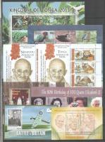 Tonga, Niuafo'ou, Szamoa és Salamon-szigetek összeállítás, benne 9 db sor + 8 db blokk, érdekes motívumokkal kétoldalas A4-es berakólapon (névérték: 650 TOP, 250 WST, 80 SBD)