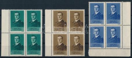 1938 Kormányzói arcképsor I. négyestömbökben (14.000)