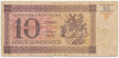 Szlovákia 1939. 10K "Zn1 016129" T:VG
Slovakia 1939. 10 Korun "Zn1 016129" C:VG...