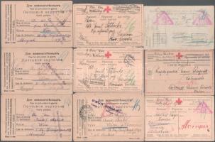 18 db 1. világháborús hadifogoly levelezőlap Oroszországból + 1 Olaszországból