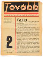 1938 Tovább - A márciusi Front lapja. 1938-április-május, 2. szám