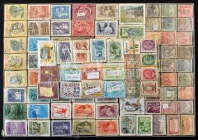 96 féle bündli műanyagtálcán, közte krajcáros, régiek, képesek is