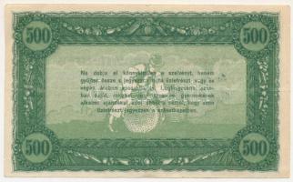 ~1920. 500K "Vásárlási visszatérítés" "Magyar Cserkészek Termelő és Ért." felülb...