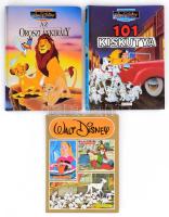 3 db Disney könyv - Robin Hood - Csipkerózsika - 101 kiskutya; Az oroszlánkirály; 101 kiskutya. Kiadói kartonált kötés, jó állapotban.