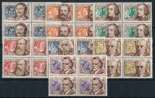 1953 Zeneszerzők I. sor négyestömbökben (8.000)