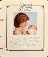 "Hochzeit Prince Charles und Lady Diana" bordó színű bliszter / bankjegy tartó album, 6db ...