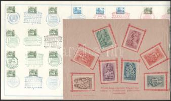 1942-1982 Kis emléklap tétel, benne 14 klf