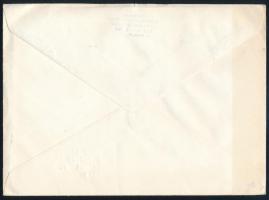 1980 Magyarország 25 éve tagja az ENSZ-nek 3 bélyeg a sorból ajánlott FDC-n, a 4Ft értéken jól látha...