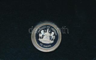 Lesotho 1981. 30M Ag "Királyi esküvő" kapszulában, műanyag tokban, német nyelvű ismertetőv...