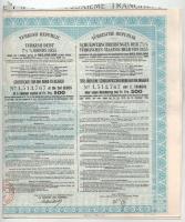 Törökország 1933. "7 1/2%-os Török Államadóssági kötvény, 1933, 2. és 3. sorozat" kötvény ...