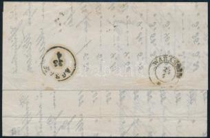 1860 2kr yellow on printed matter, "SISSEK" - Warasdin 1860 2kr sárga nyomtatványon "...