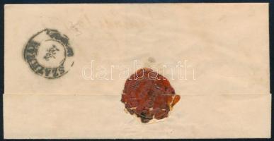 1861 15kr ívszéli nyomat "PESTH" - Szathmár 1861 15kr margin piece on cover "PESTH&qu...