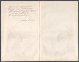 cca 1850 Deák Ferencz csutorája c. kéziratos verses költemény 10 beírt oldalon. Junius Brutus aláírá...